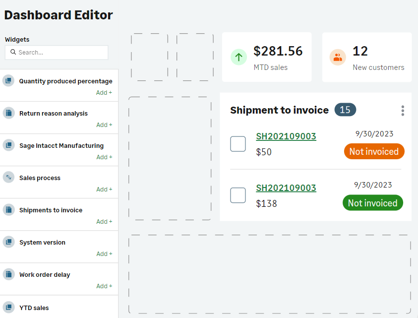 screenshot of Sage Distribution and Manufacturing Operations (SDMO)